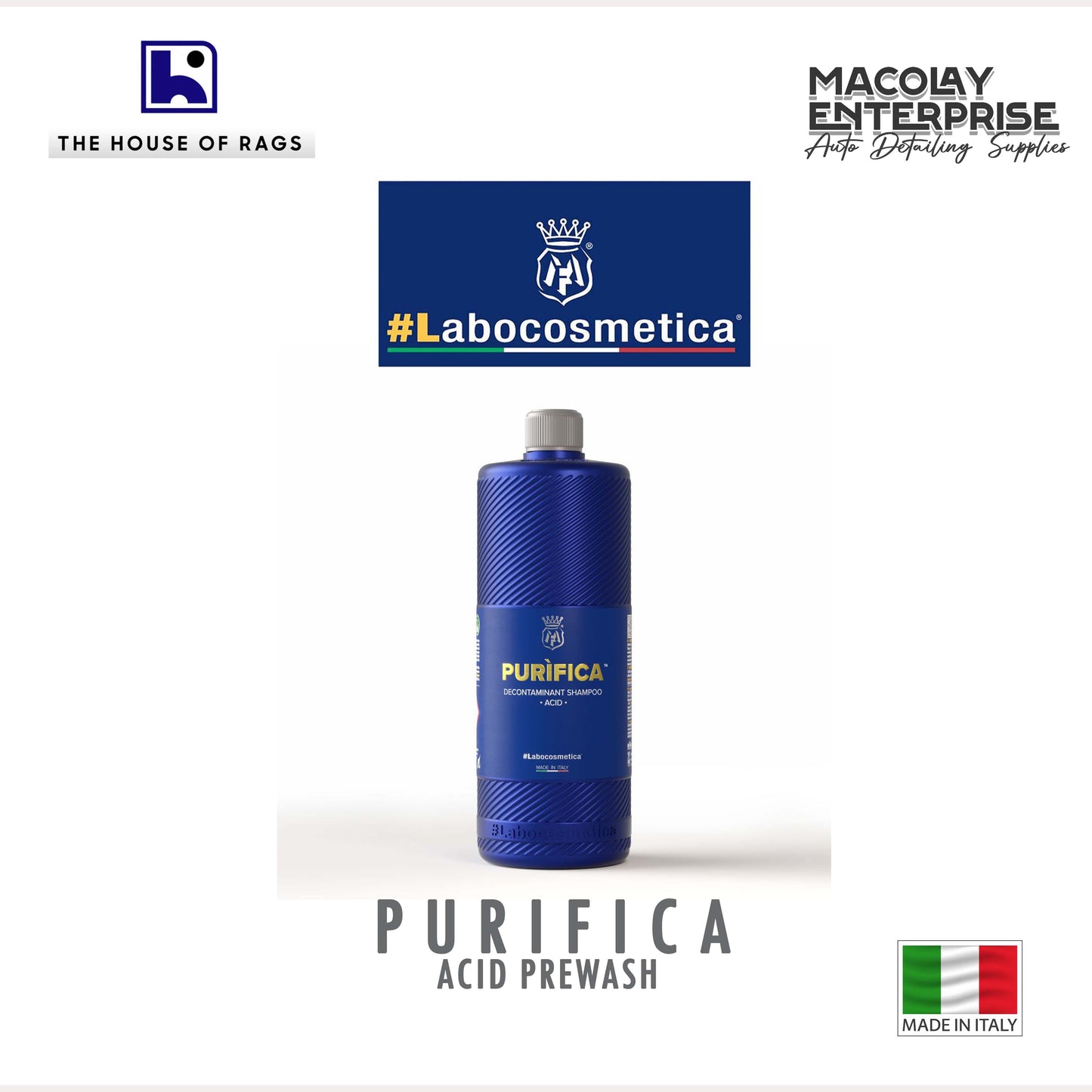Labocosmetica PURIFICA - Acid Decontaminant Car Shampoo 1 Liter