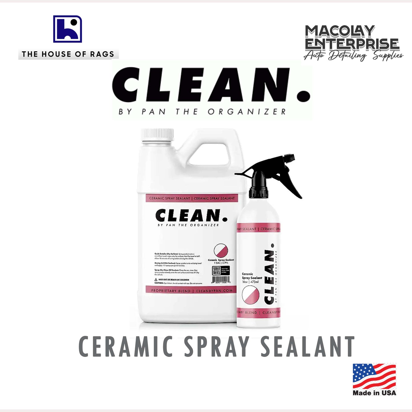 CLEAN. by Pan the Organizer Ceramic Spray Sealant