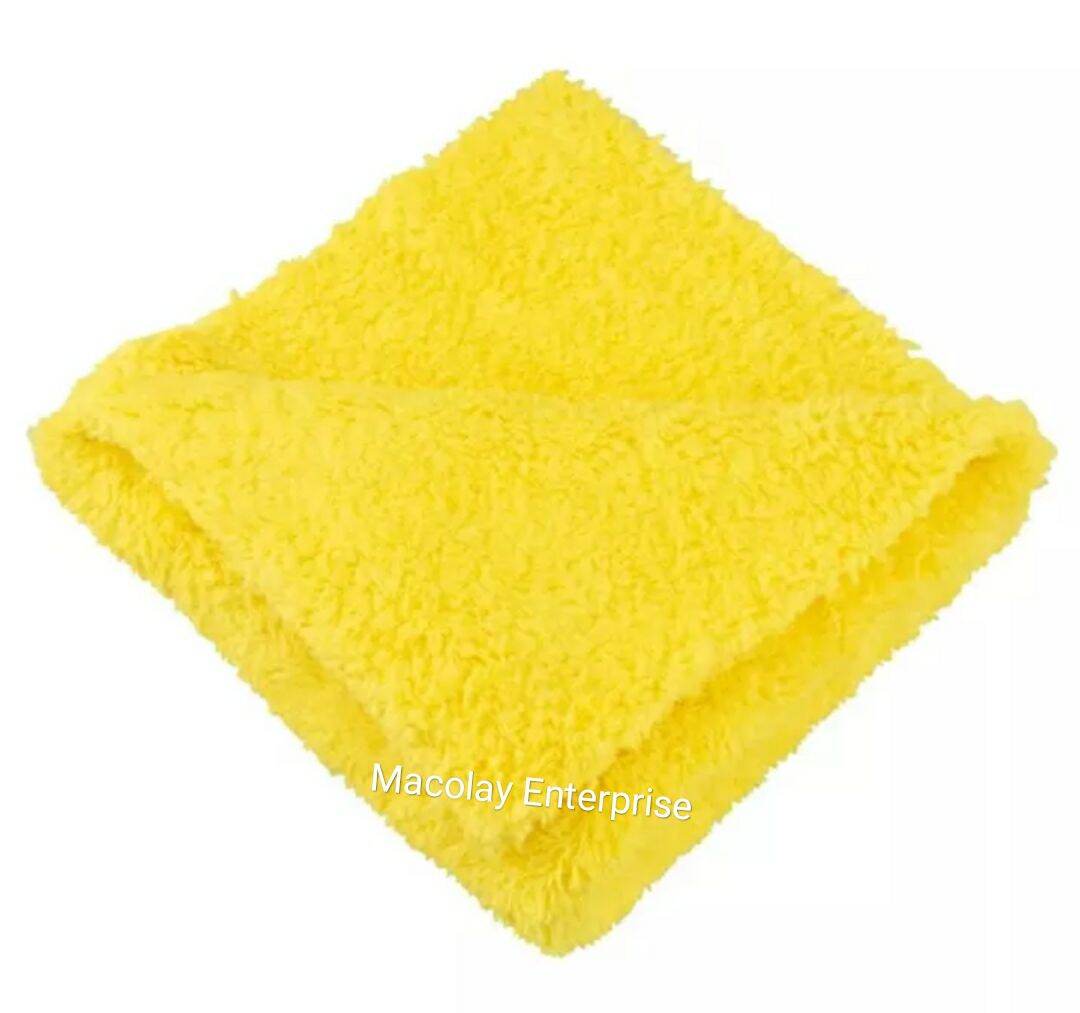 500gsm 16x16-in Soft Edgeless Microfiber Car Buffing Towel