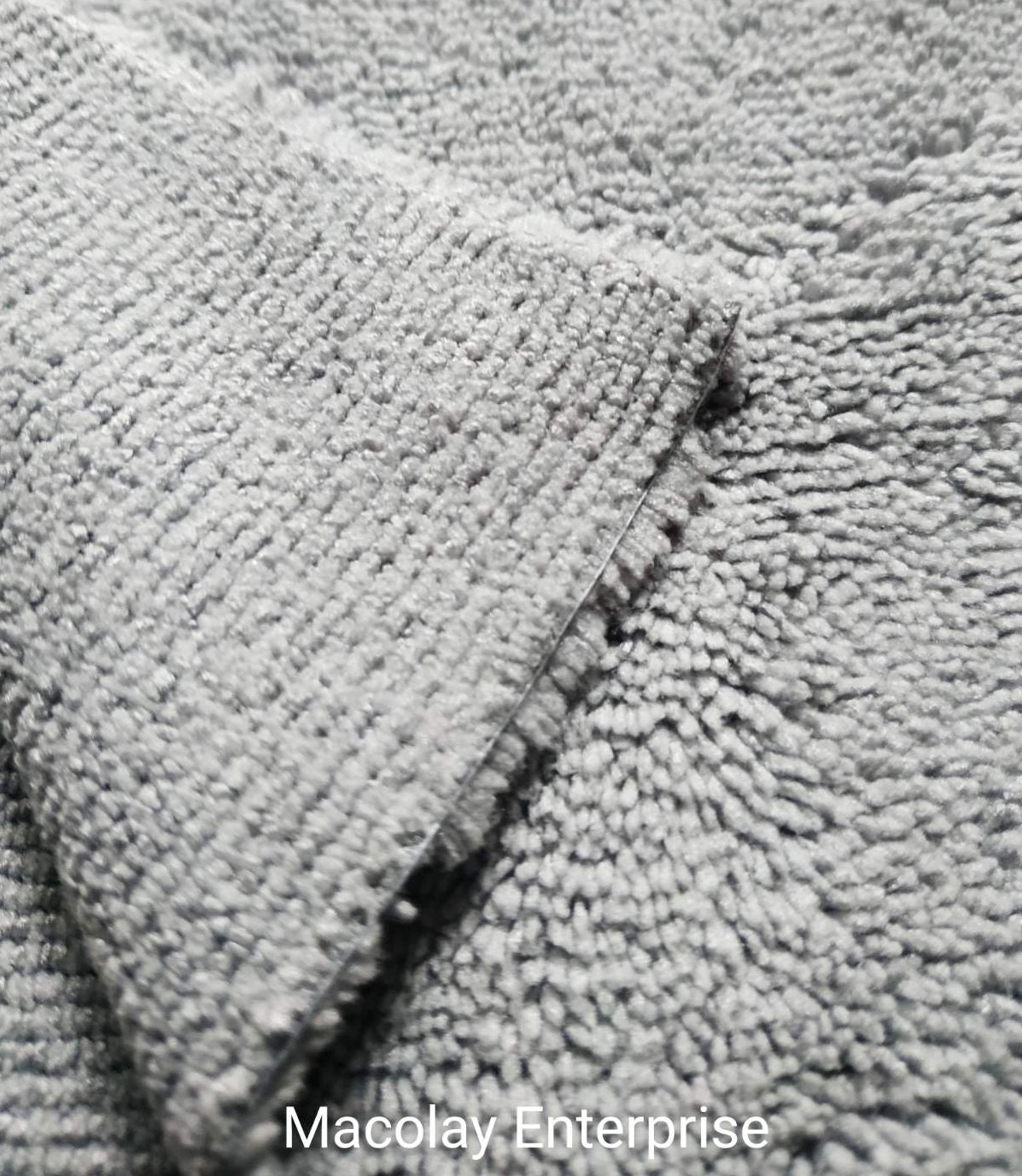 400gsm 40x40cm Edgeless Dual Pile Microfiber Detailing Towel
