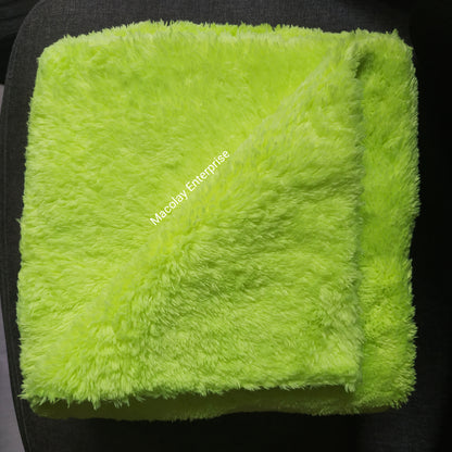 500gsm 16x16-in Soft Edgeless Microfiber Car Buffing Towel