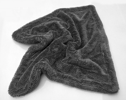 Gray Double-Sided Twisted Fiber Car wash Drying Towel