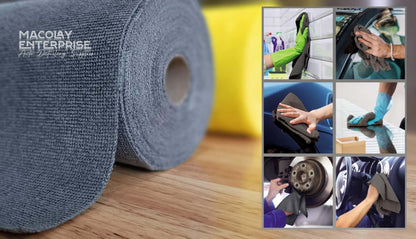 Tear-Away Microfiber Towel 50 Sheets Per Roll Multi Purpose Towel