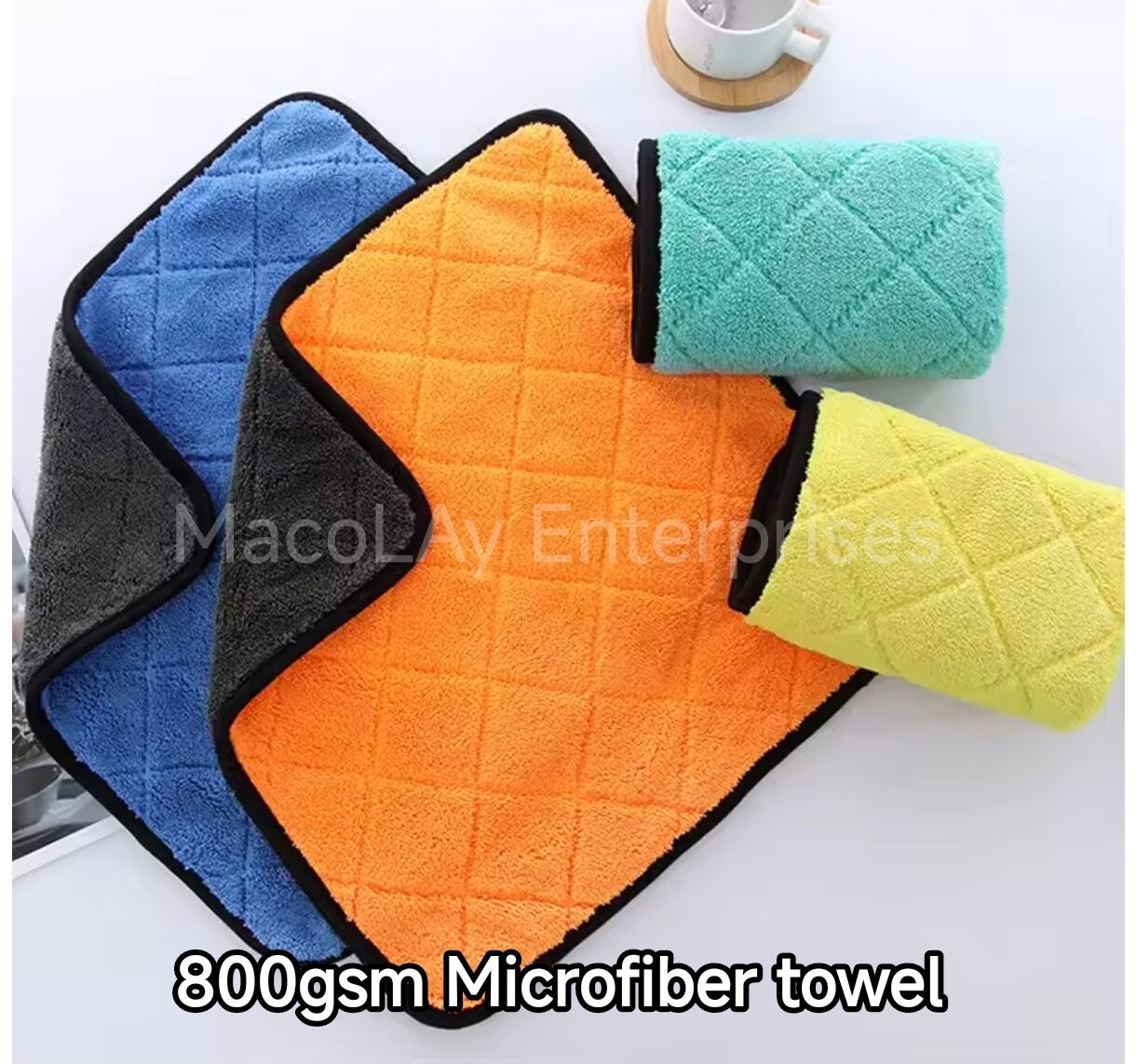 800gsm 45x40cm Microfiber Car Buffing Towel