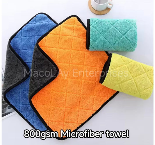 800gsm 45x40cm Microfiber Car Buffing Towel