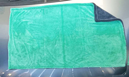 Green-Gray Double-sided Twisted Fiber Car Wash Drying Towel