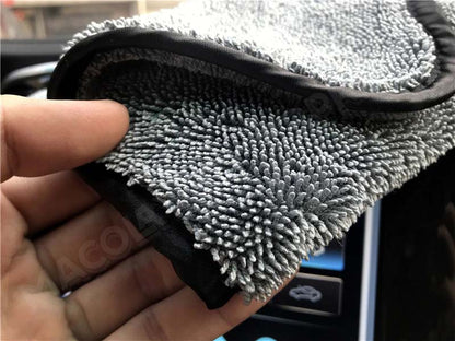 True Double-Sided No Binder Stitch Twisted Fiber Car Wash Drying Towel