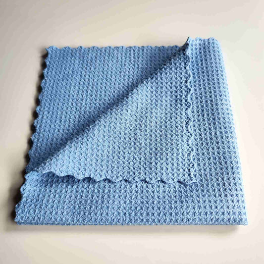 Waffle Weave 40x40cm Car Windshield Glass Drying Towel
