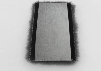 Seat Belt Cover 1 Piece Natural Sheepskin Fur