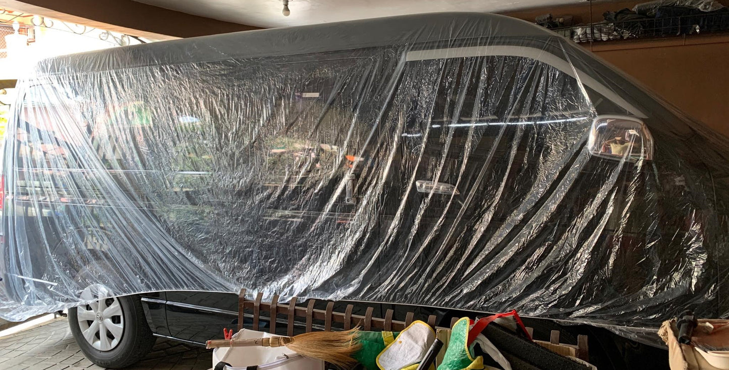 Disposable Plastic Clear Car Cover