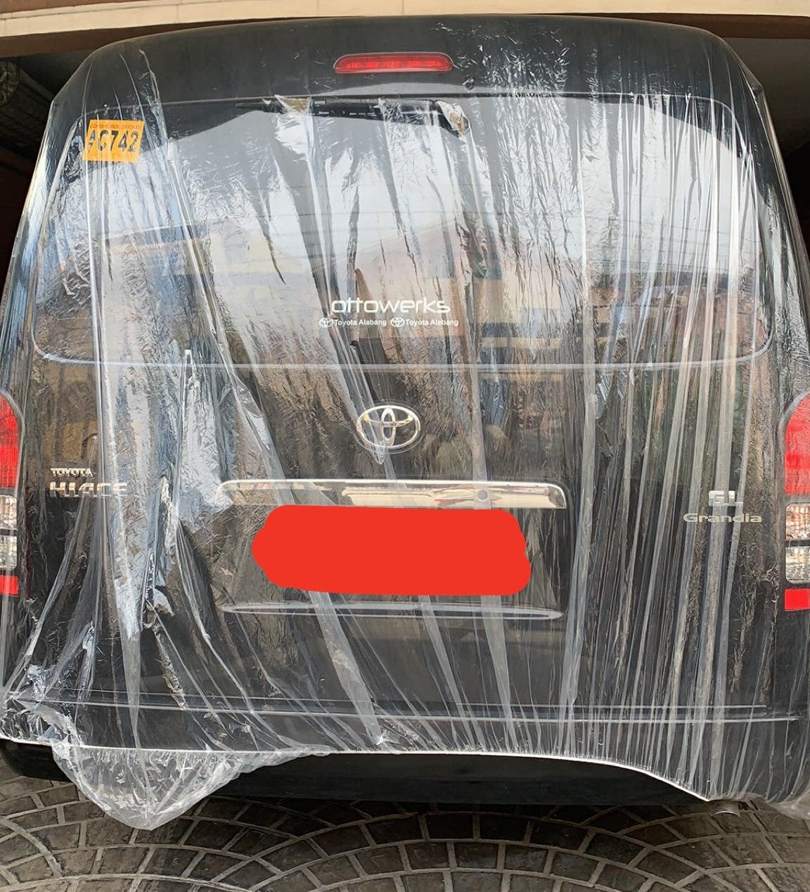 Disposable Plastic Clear Car Cover