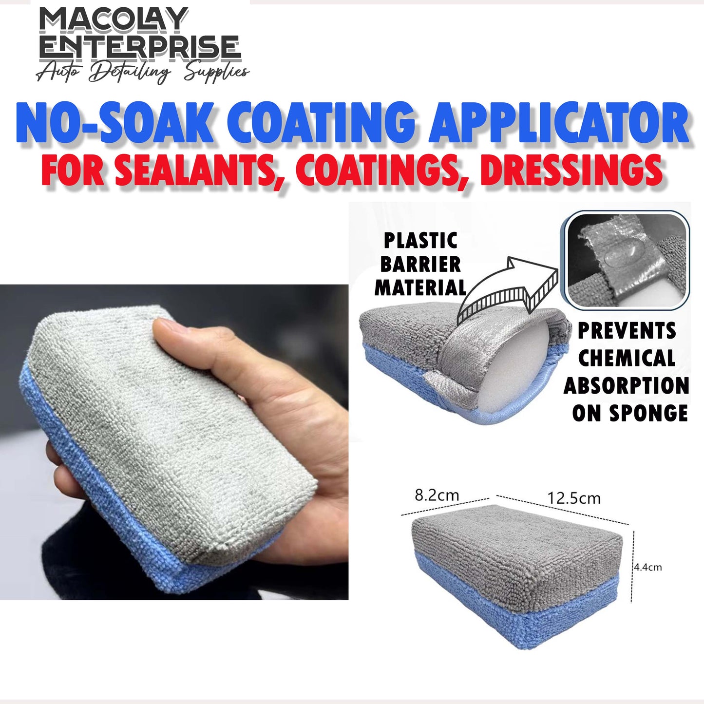 AP-012 No Soak Dressing Coating Applicator Pad