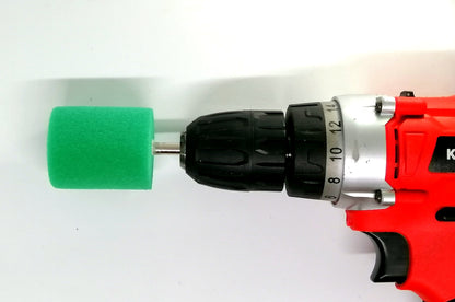 Buffing Foam Cylinder Shanks 4pcs per set, 1.5"