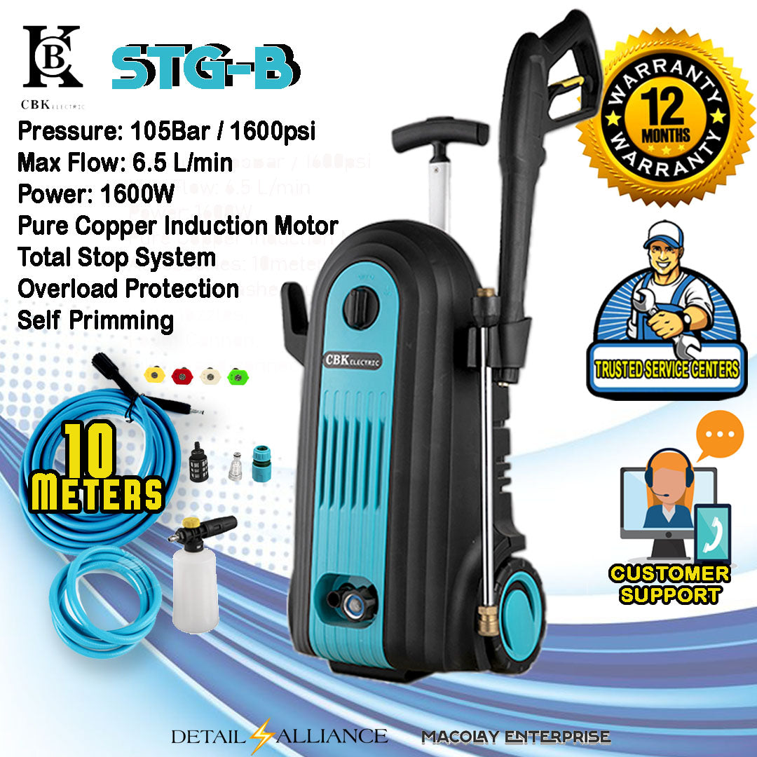 CBK Pressure Washer STG-B 1600Psi Rating 1600W