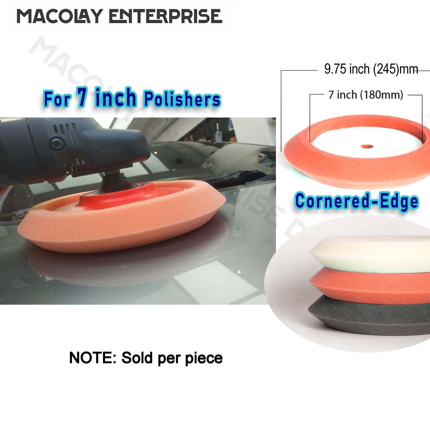Buffing Foam Pad for 7-inch Polisher