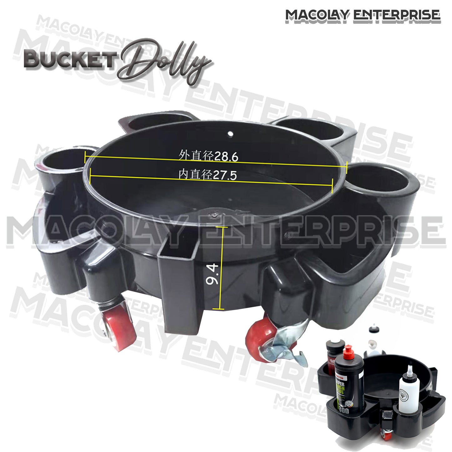 MG-004b Car Wash Bucket Dolly