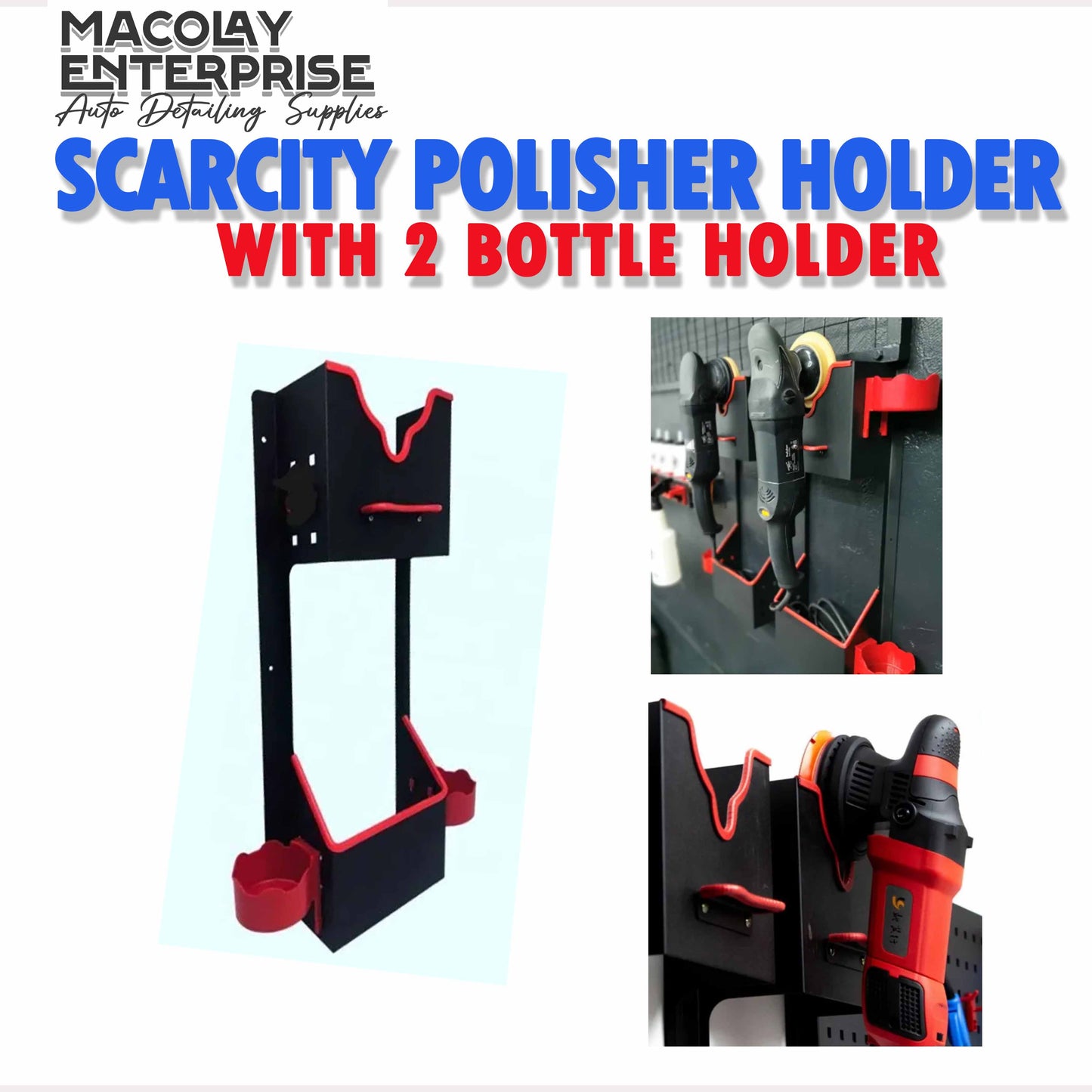 MG-003 SCARCITY Steel Polisher Holder with Bottle holder