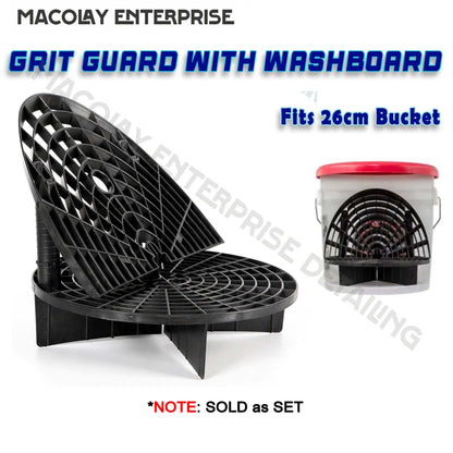 MG-004d Grit Guard with Wash Board for 26cm Car Wash Bucket