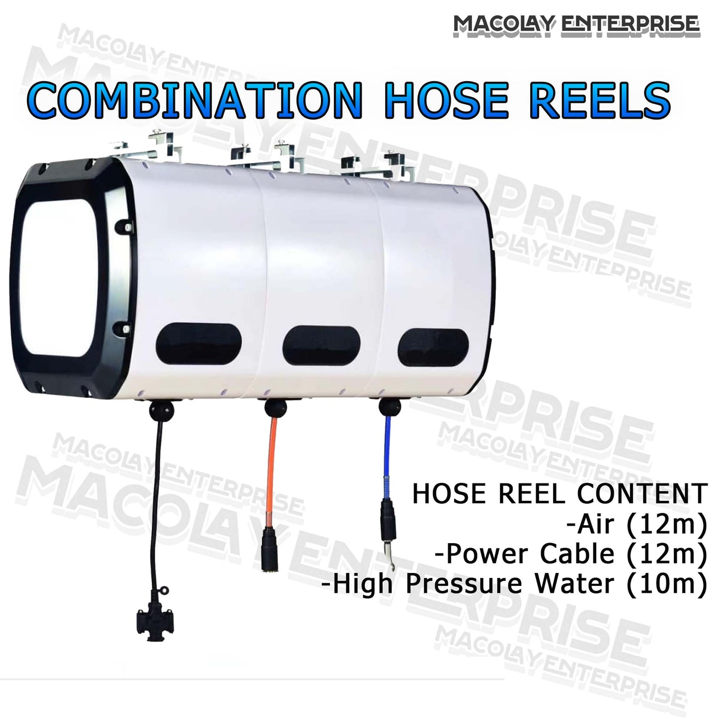 MG-011 Scarcity Retractable Combination White Hose Reel SET