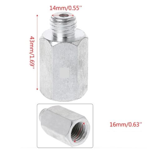 PO-013 M16 to M14 Polisher Adapter Extension