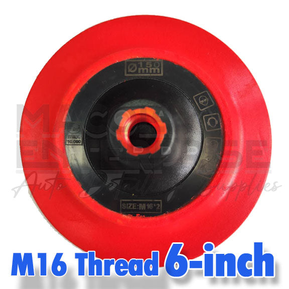 PO-006 Backing plate M16 Thread 6" 5" 3" 2" 1"  Rotary Polisher