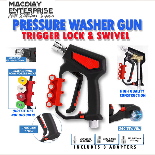 PA-006 High Pressure Washer Gun 5000psi with Trigger Lock and Swivel
