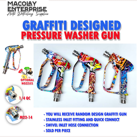 PA-025 Graffiti Designed Pressure Washer Gun 5000psi with Trigger Lock and Swivel