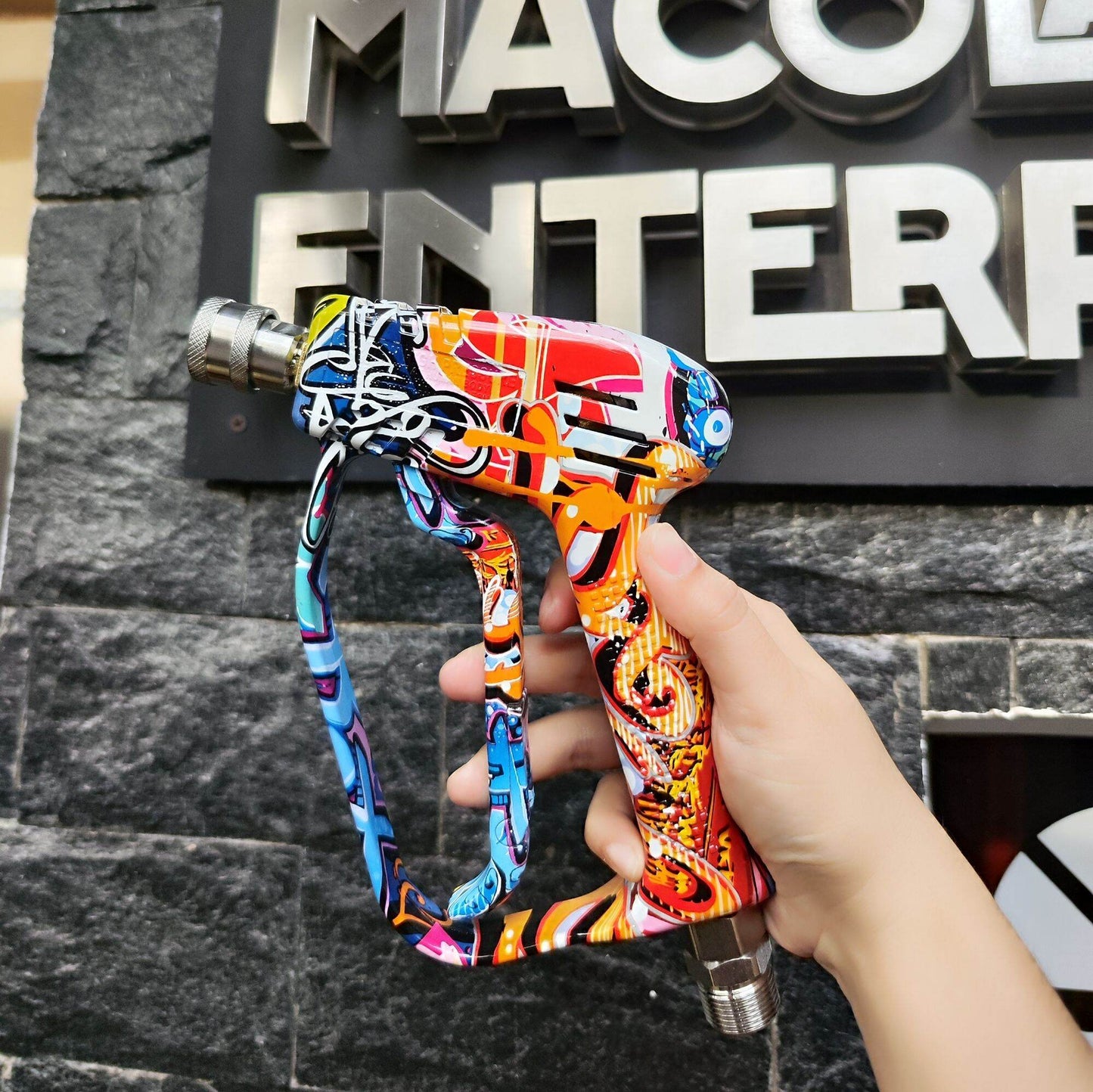 PA-025 Graffiti Designed Pressure Washer Gun 5000psi with Trigger Lock and Swivel