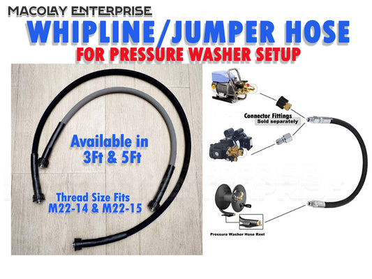 PA-018 Whipline Hose or Jumper Hose for Pressure washer Setup