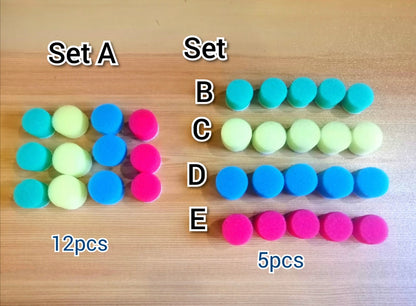 Micro Buffing Foam Pad 0.5-inch -12pcs per Set