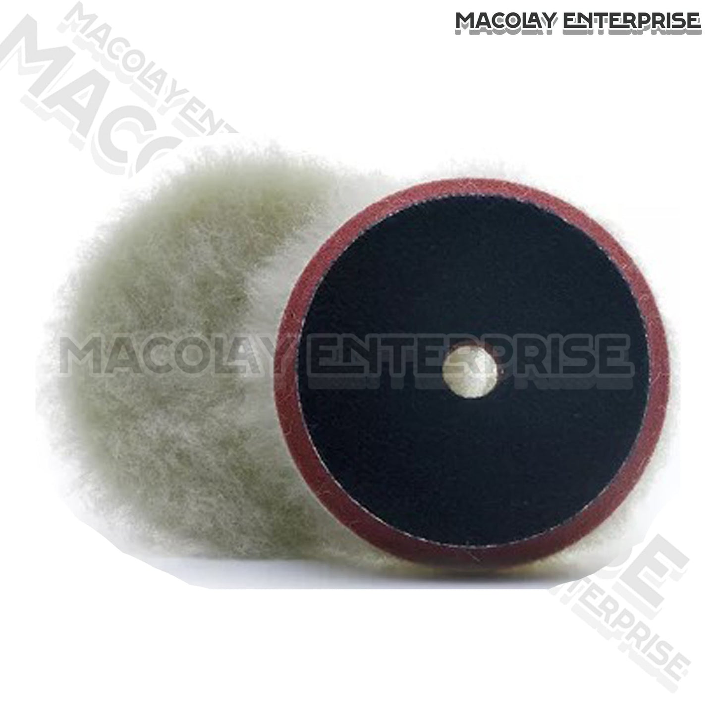 North Wolf 3-inch White Wool Buffing Pad