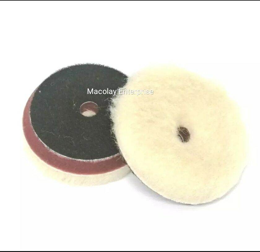 North Wolf 3-inch White Wool Buffing Pad