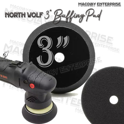 North Wolf 3" Black Buffing Foam Pad