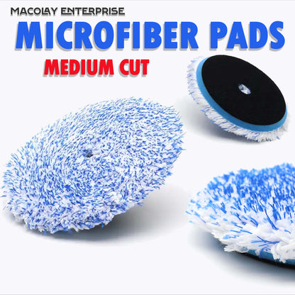 Premium Thick Blue 5" Microfiber Buffing Pad