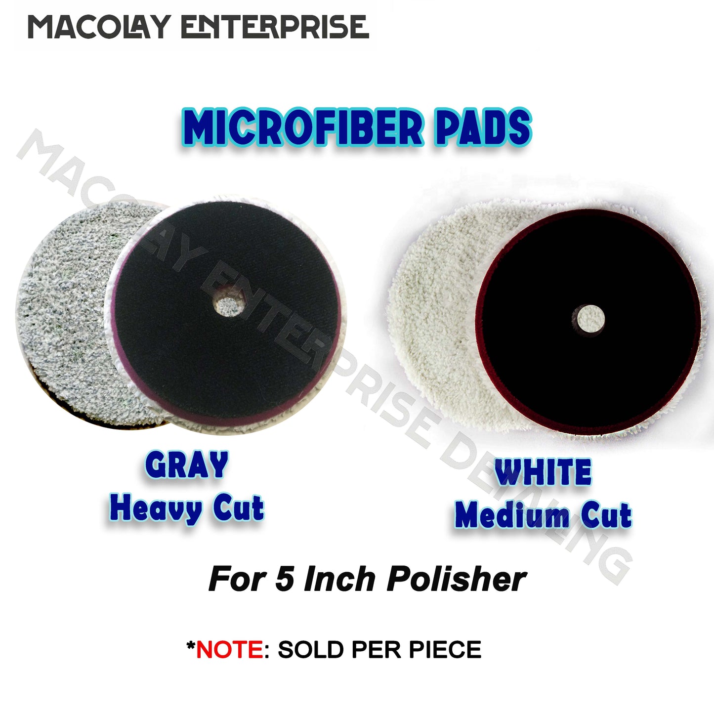 PO-023 Premium 5" & 3" MICROFIBER Buffing Pad