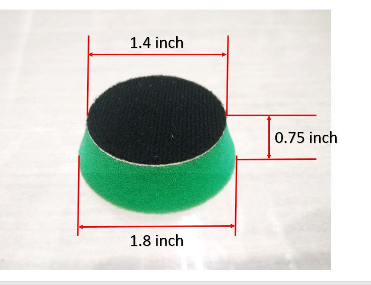North Wolf 1-inch Tapered Buffing Foam Pad