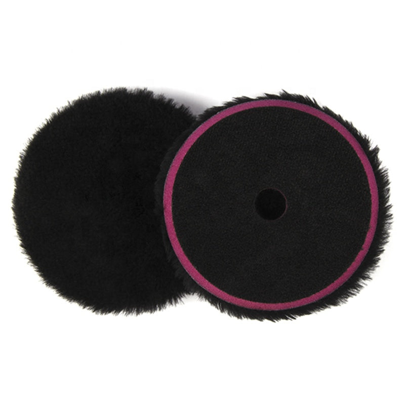 PO-022 Premium 5" or 3" FINISHING Black Buffing Wool Pad