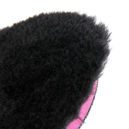 PO-022 Premium 5" or 3" FINISHING Black Buffing Wool Pad