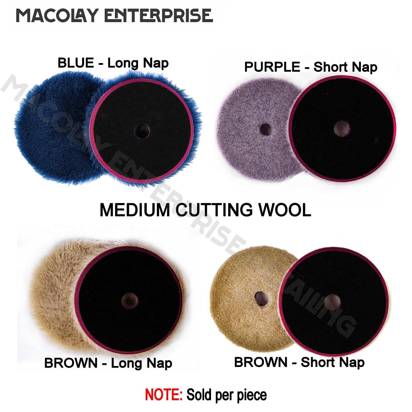 PO-021 Premium Medium Cut Buffing Wool Pad