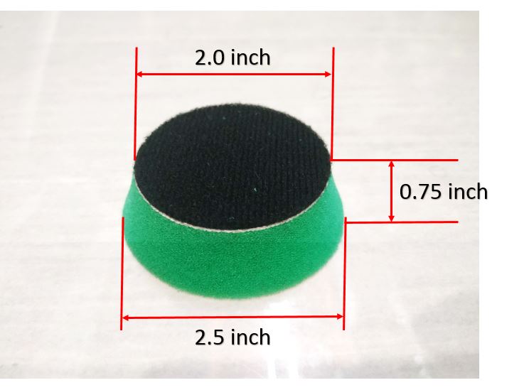North Wolf 2-inch Tapered Buffing Foam Pad