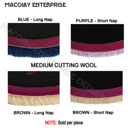 PO-021 Premium Medium Cut Buffing Wool Pad