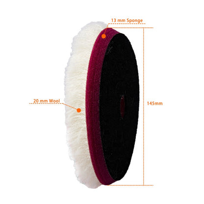 PO-020 Premium 5" or 3"  HEAVY CUT Buffing Wool Pad