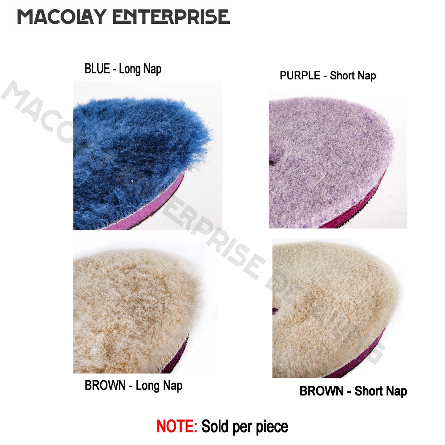 PO-021 Premium Medium Cut Buffing Wool Pad