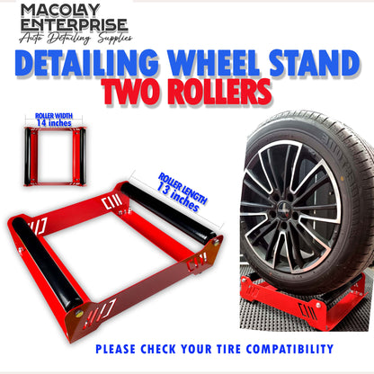 DT-032 Wheel Stand for Wheel Detailing 2 Rollers