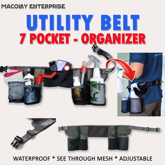 DT-026 Detailer's Utility Belt with 7 pockets