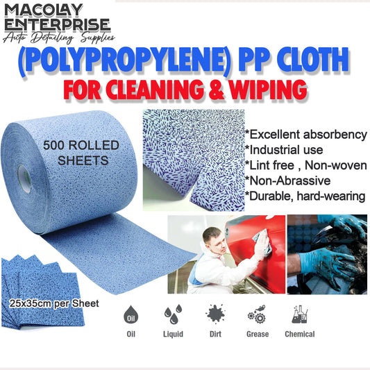 DT-029 Polypropylene PP Cloths for Heavy Duty Cleaning, 500sheets/Roll