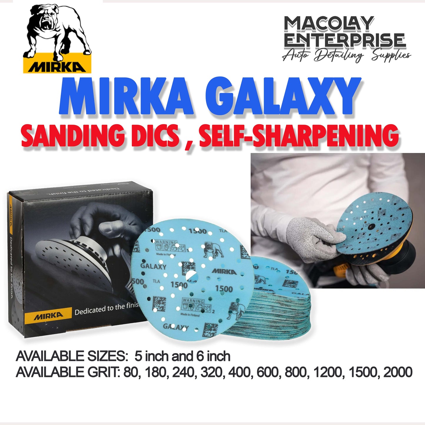 PO-030 Mirka Galaxy Self Sharpening Sanding Disc