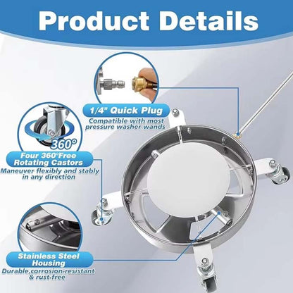 PA-026 Rotating Undercarriage Washer 14inch diameter with extension wand