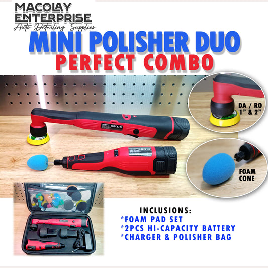 MP-12 Mini Polisher Machine Duo - Cordless Polisher DA / RO and  Dremel Type Polisher
