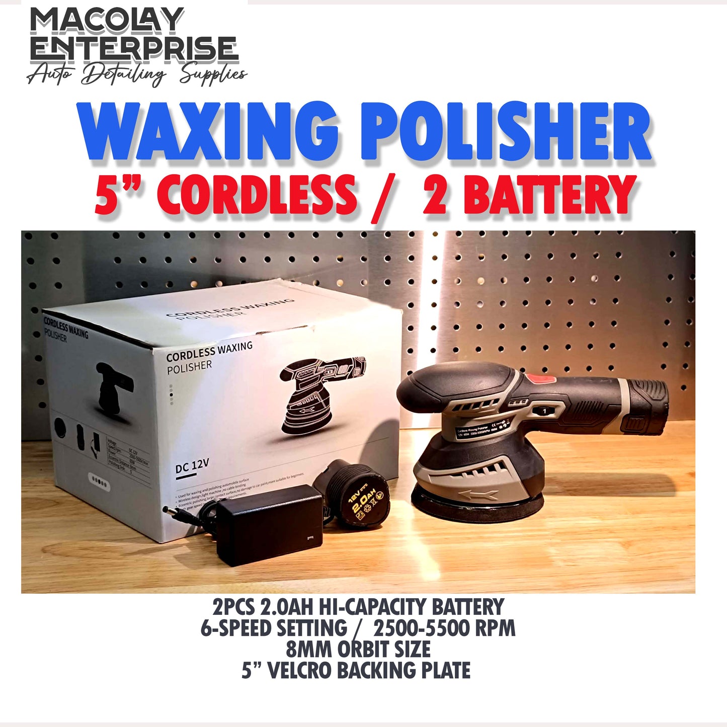 MP-13 Cordless 8mm Waxing Polisher Machine